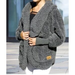 Nordic Beach Hooded Body Wrap Original One Size Fits All Koala Grey